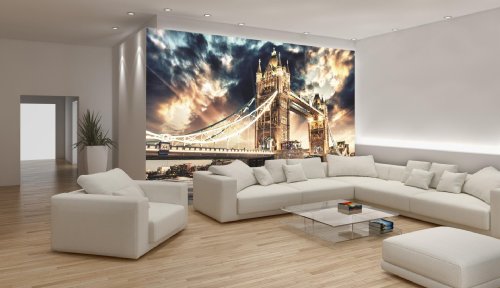 Vlies Fototapete Tapete Vliestapete ForWall London Tower Brücke AF846VE L (152,5cm x 104cm) Photo Wallpaper Mural von FORWALL