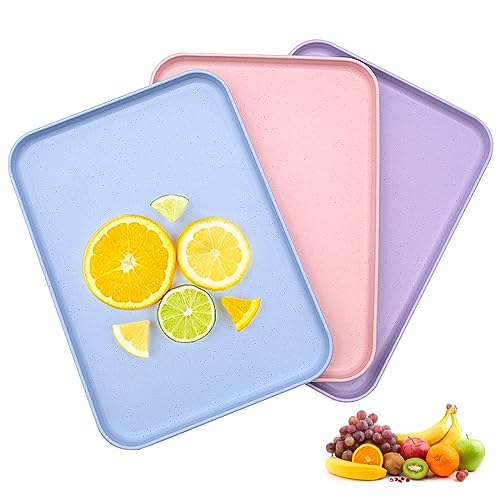 FORYNXHWIN 3 Stück Kunststofftablett, Tablett Kunststoff Rechteckig, Küchentablett, Serviertablett rutschfest, 30×22cm Tablett Klein für Küche Restaurant Cafe Bäckerei Schnellimbissladen (3 Farbe) FORYNXHWIN 3 Stück Kunststofftablett, Tablett Kunststoff Rechteckig, Küchentablett, Serviertablett rutschfest, 30×22cm Tablett Klein für Küche Restaurant Cafe Bäckerei Schnellimbissladen (3 Farbe) von FORYNXHWIN