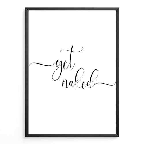 FORYOU24 Badezimmer Deko Bilder | hochwertiger Kunstdruck | schwarz weiß Wandbilder | WC Deko | Premium Druck naked von FORYOU24