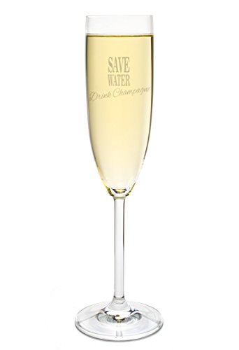 FORYOU24 Leonardo Sektglas mit Gravur Save Water - Drink Champagne die Geschenkidee zum Muttertag Geburtstag von FORYOU24