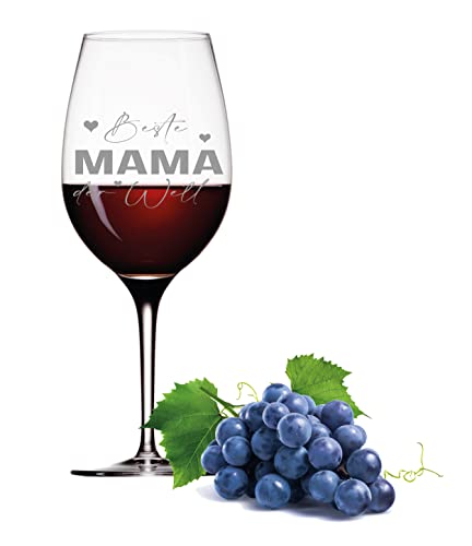 FORYOU24 Weinglas Weltbeste Mama Weinglas mit Gravur von FORYOU24