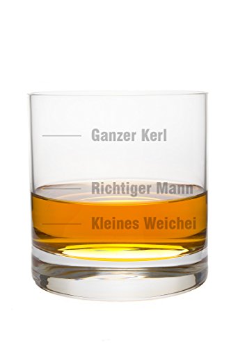 FORYOU24 Whiskeyglas Leonardo mit Ganzer Kerl Gravur Geburtstag Geschenkidee Whisky-Glas graviert von FORYOU24