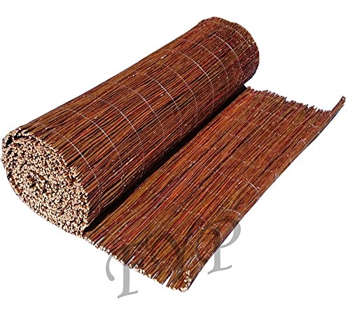 FORYOURPROTECTION Weidenmatte Weidenzaun Windschutz 100 x 300 cm Sichtschutzmatte Weidenzaunmatte für Garten, Balkon und Terrasse von FORYOURPROTECTION