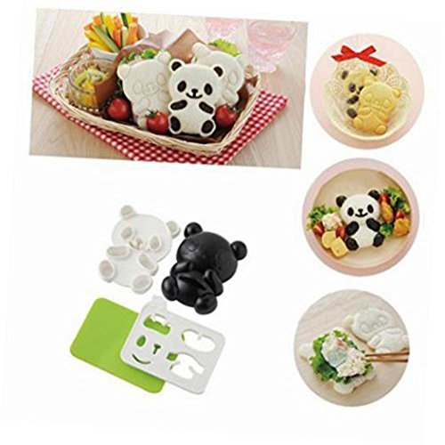 FOReverweihuajz Cute Panda Form DIY Cookie Cutter Rice Sushi Mold Sandwich Maker Back Werkzeug von FOReverweihuajz