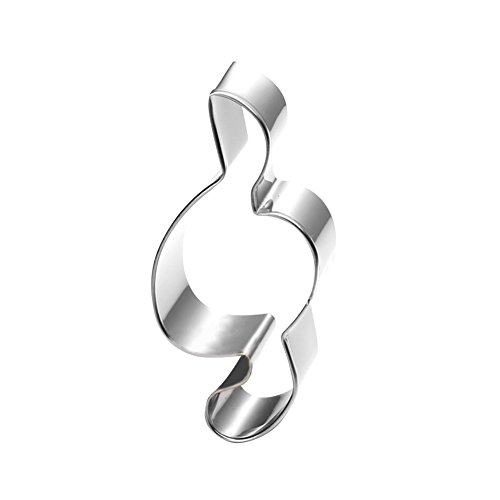 foreverweihuajz Music Note Form Cute Cookie Cutter Diy Fondant Teig Werkzeug, edelstahl, 3#, 1 von FOReverweihuajz