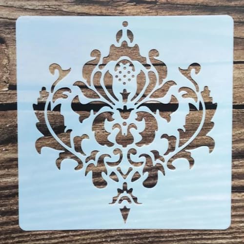 Wiederverwendbare Schablonen, 15 x 15 cm, Blumen-Flügel-Schablone zum Malen auf Holzmöbeln, Bodendekoration, Heimwerkerbedarf, Stil 2 Wiederverwendbare Schablonen, 15 x 15 cm, Blumen-Flügel-Schablone zum Malen auf Holzmöbeln, Bodendekoration, Heimwerkerbedarf, Stil 2 von FOSANGNANTU
