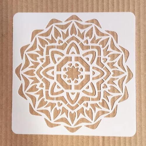 Wiederverwendbare Schablonen, 15 x 15 cm, Retro-Muster, Flügel-Schablone zum Malen auf Holz, Möbel, Boden, Dekoration, Heimwerkerbedarf, Stil 3 Wiederverwendbare Schablonen, 15 x 15 cm, Retro-Muster, Flügel-Schablone zum Malen auf Holz, Möbel, Boden, Dekoration, Heimwerkerbedarf, Stil 3 von FOSANGNANTU