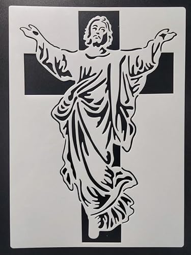 Wiederverwendbare Schablonen, 21 x 29 cm, Engelsgöttin, Schablone zum Malen auf Holz, Möbel, Boden, Dekoration, Heimwerkerbedarf, Stil 1 von FOSANGNANTU