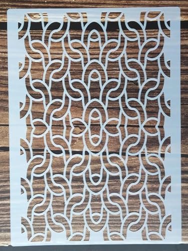 Wiederverwendbare Schablonen, 21 x 29 cm, Geometrie, Schönheit, Frauen, Schablone zum Malen auf Holz, Möbel, Boden, Dekoration, Heimwerkerbedarf, Stil 1 von FOSANGNANTU