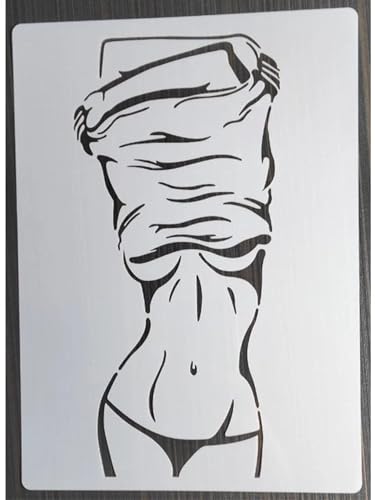 Wiederverwendbare Schablonen, 21 x 29 cm, Geometrie, Schönheit, Frauen, Schablone zum Malen auf Holz, Möbel, Boden, Dekoration, Heimwerkerbedarf, Stil 2 Wiederverwendbare Schablonen, 21 x 29 cm, Geometrie, Schönheit, Frauen, Schablone zum Malen auf Holz, Möbel, Boden, Dekoration, Heimwerkerbedarf, Stil 2 von FOSANGNANTU