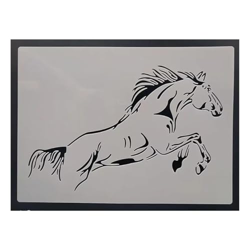 Wiederverwendbare Schablonen, 21 x 29 cm, Schablone zum Malen auf Holz, Möbel, Boden, Dekoration, Heimwerkerbedarf, Stil 4 von FOSANGNANTU