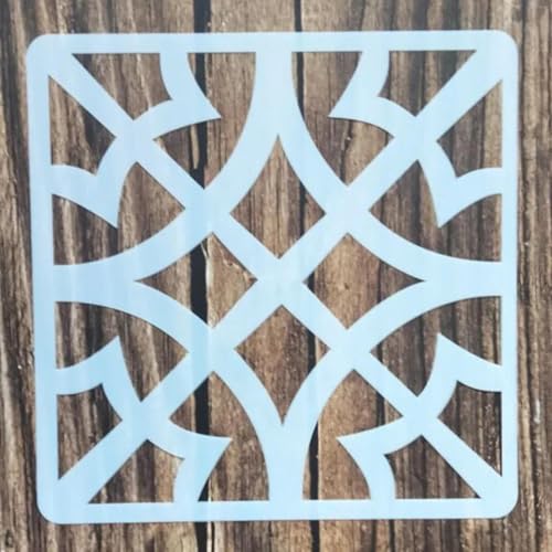 Wiederverwendbare Schablonen, 30 x 30 cm, Blumenschablone zum Malen auf Holz, Möbel, Boden, Dekoration, Heimwerkerbedarf, Stil 4 Wiederverwendbare Schablonen, 30 x 30 cm, Blumenschablone zum Malen auf Holz, Möbel, Boden, Dekoration, Heimwerkerbedarf, Stil 4 von FOSANGNANTU