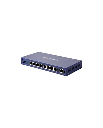 Foscam ps108 Switch PoE PoE bis 9 Türen, 4 Türen, 10/100Mbit, blau von Foscam