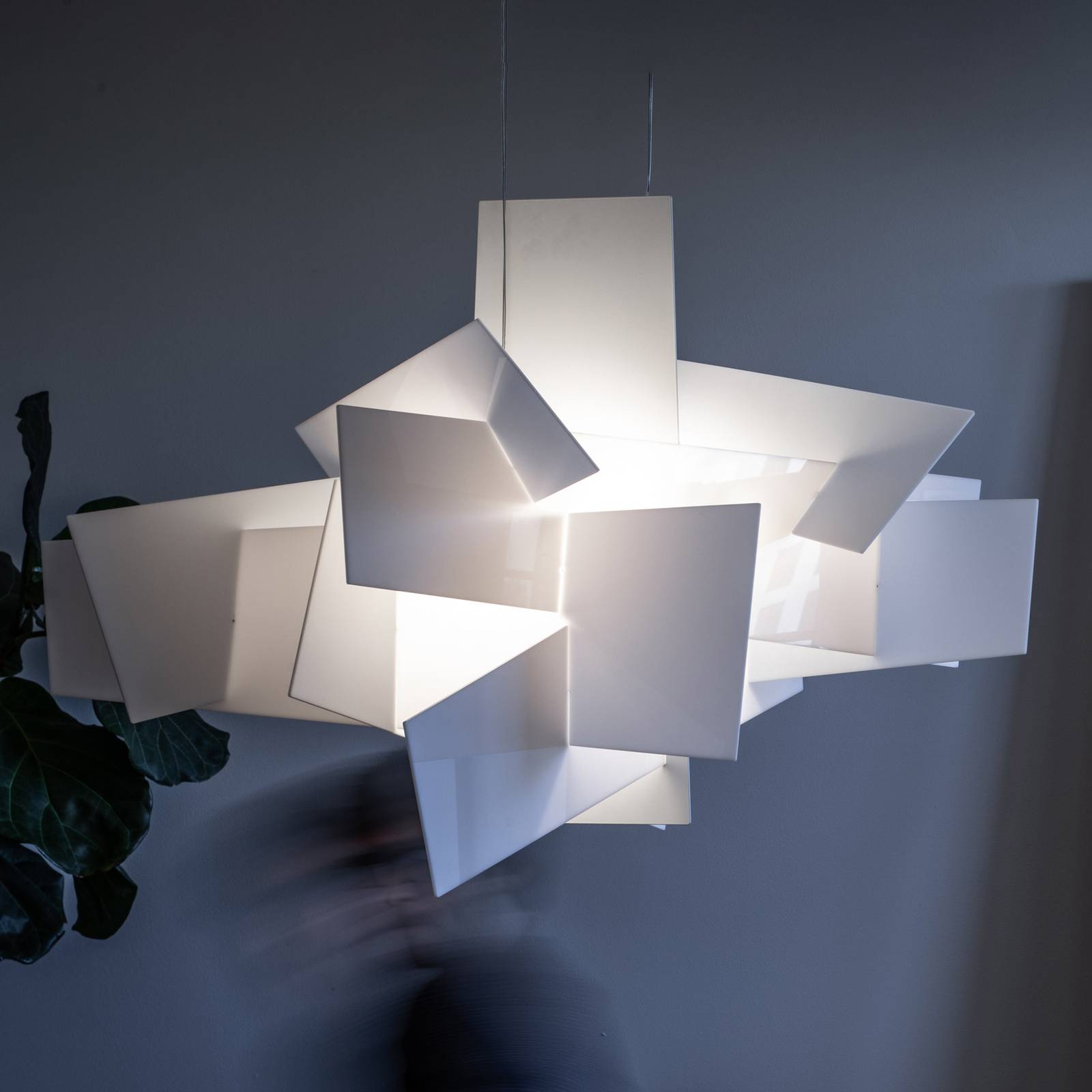 Foscarini Big Bang LED-Hängeleuchte, weiß, Ø 130cm von Foscarini