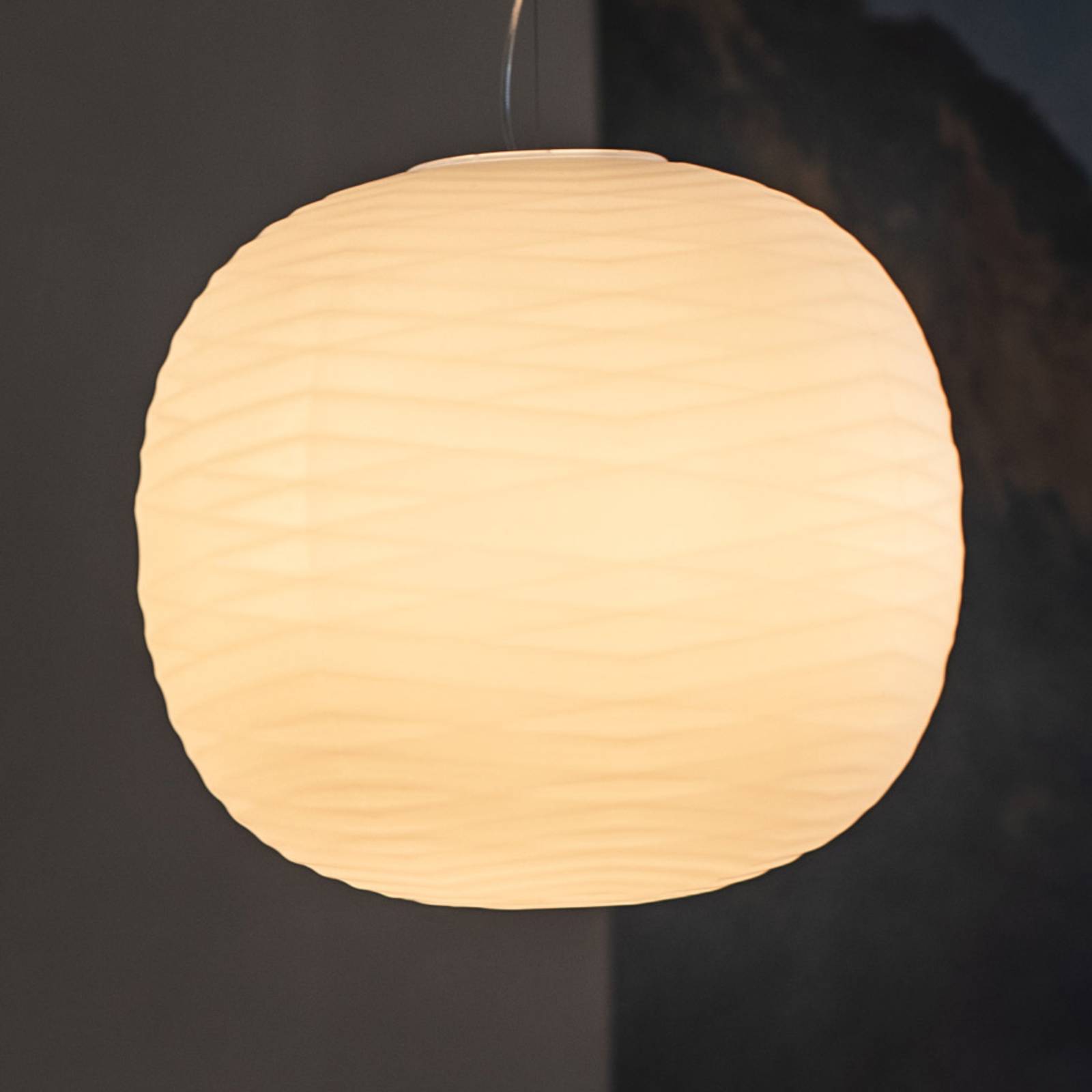 Foscarini Gem E27-LED-Hängeleuchte aus Glas von Foscarini