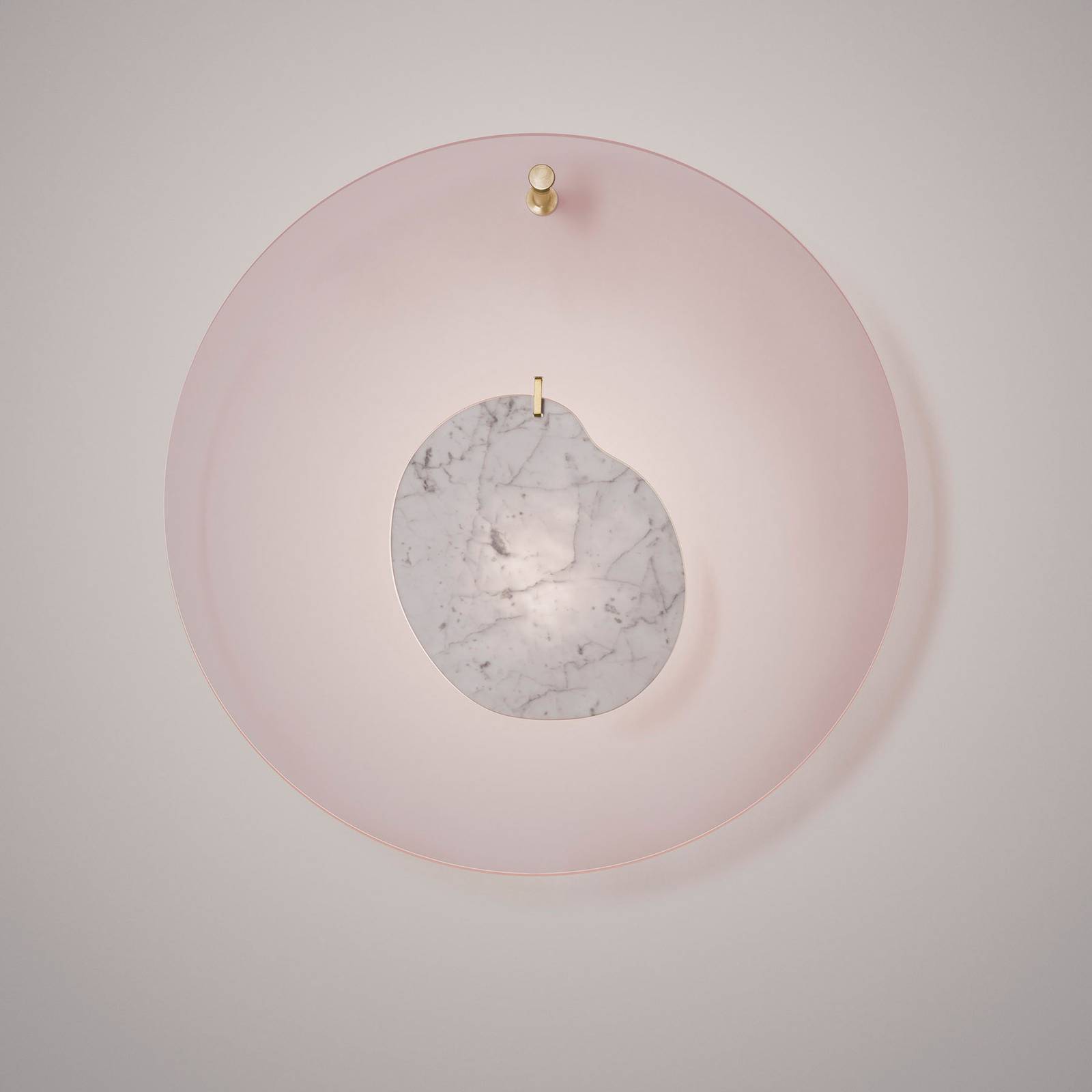 Foscarini Gioia grande Wandleuchte Ø 68cm rosa von Foscarini