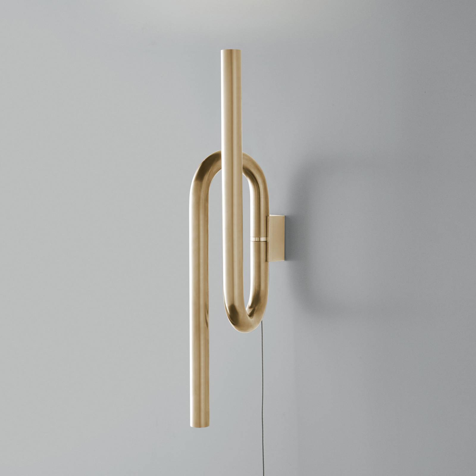 Foscarini Tobia LED-Wandleuchte mit Kabel gold von Foscarini