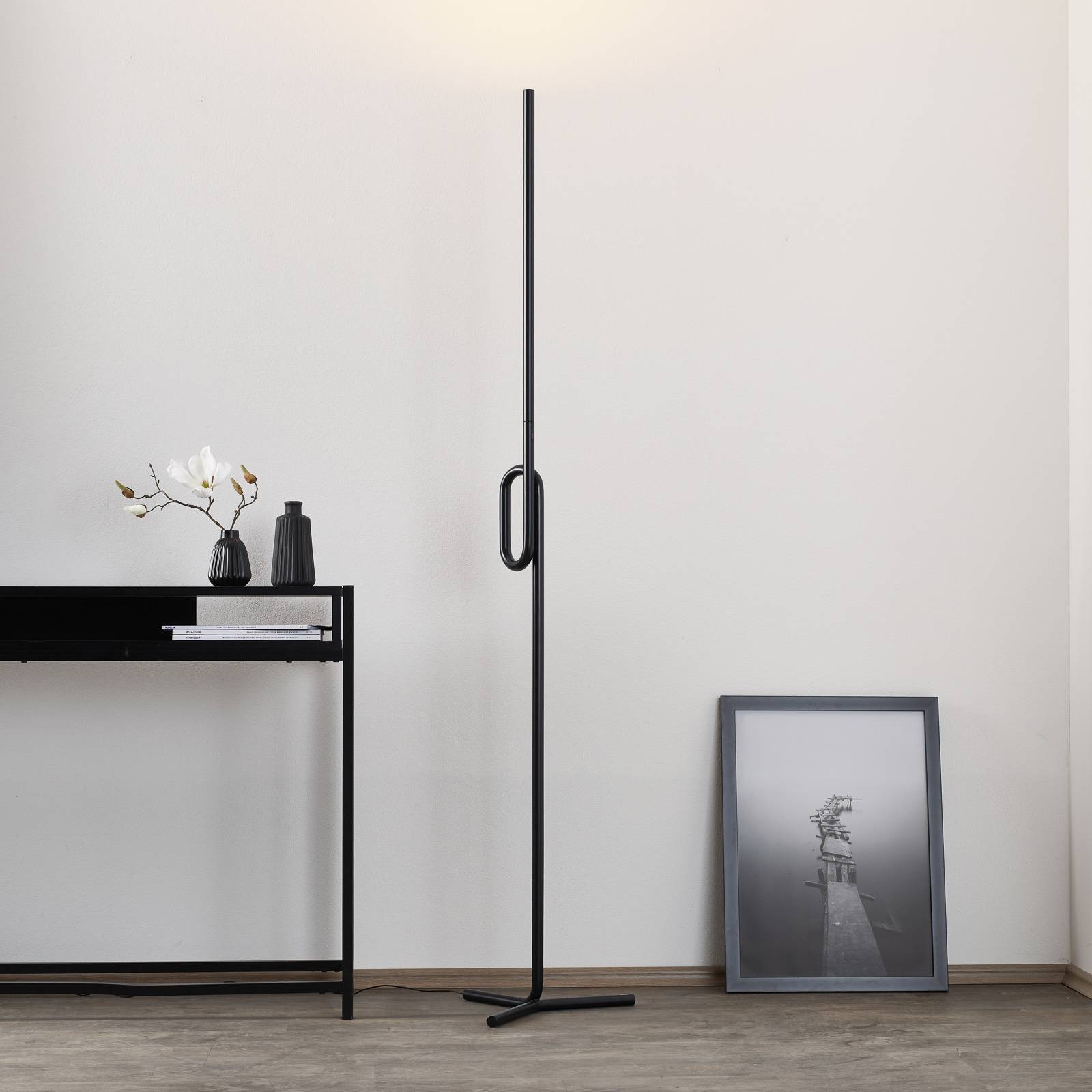 Foscarini Tobia terra LED-Stehleuchte, schwarz von Foscarini