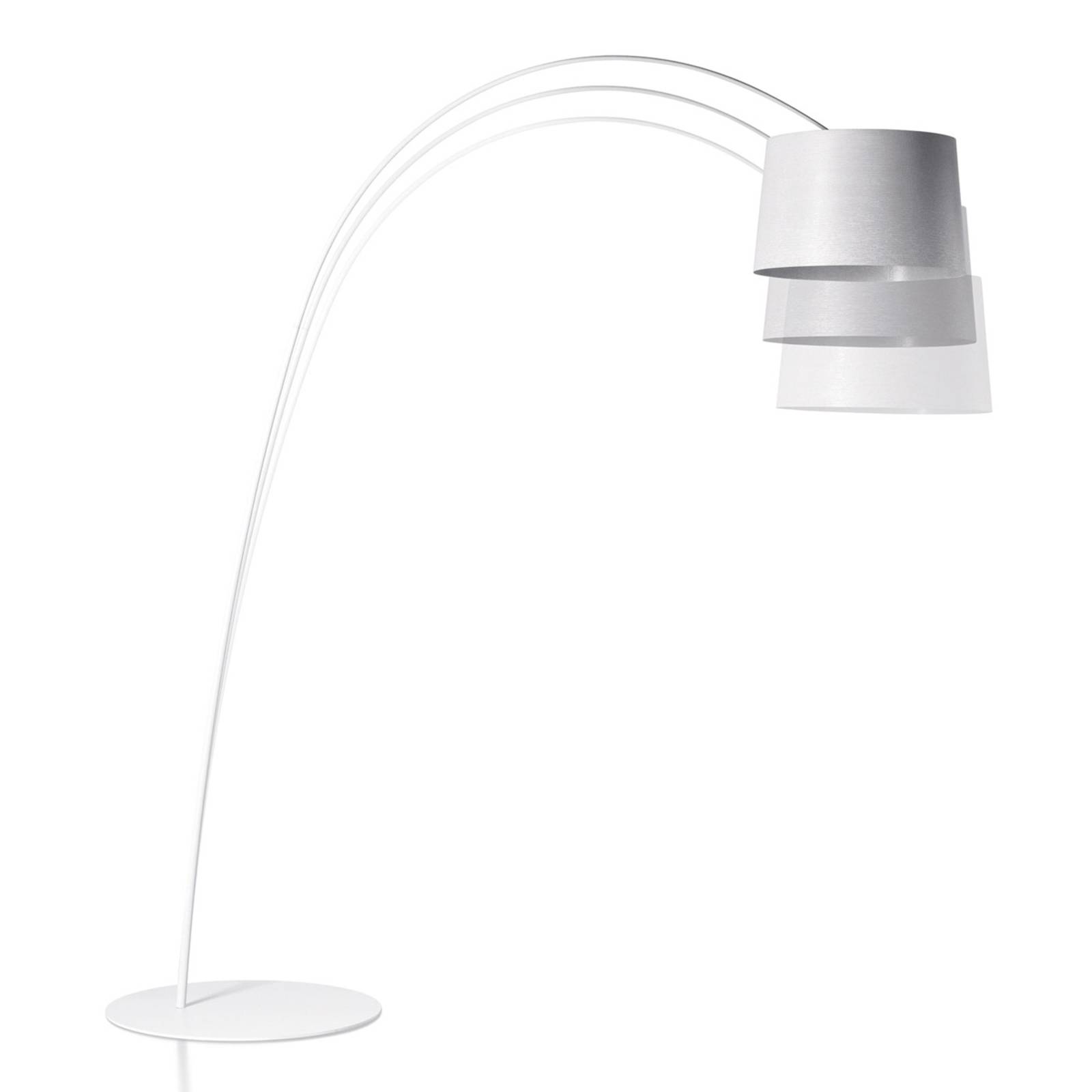 Foscarini Twiggy Bogenleuchte mit Dimmer, weiß von Foscarini