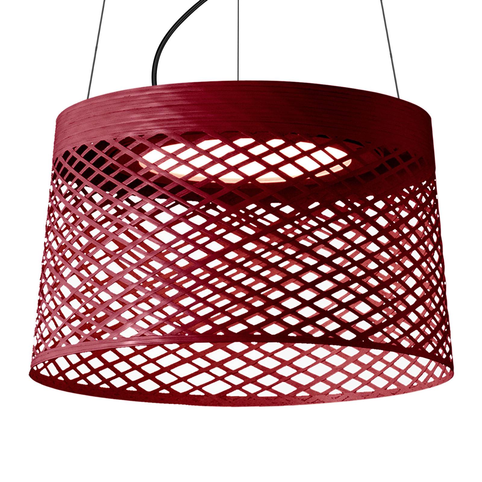 Foscarini Twiggy Grid LED-Hängeleuchte, karminrot von Foscarini