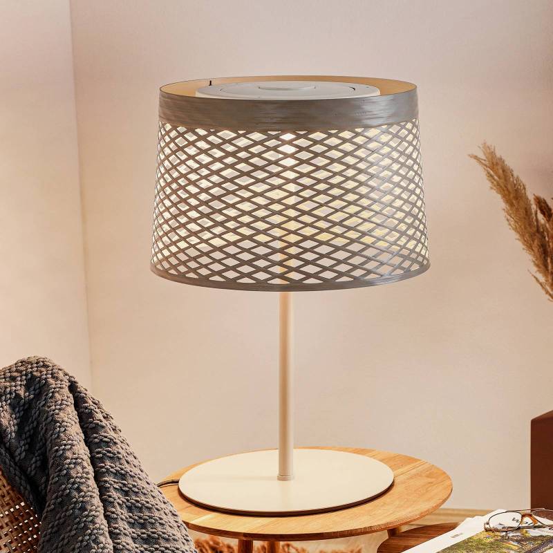 Foscarini Twiggy Grid XL LED-Tischlampe, greige von Foscarini