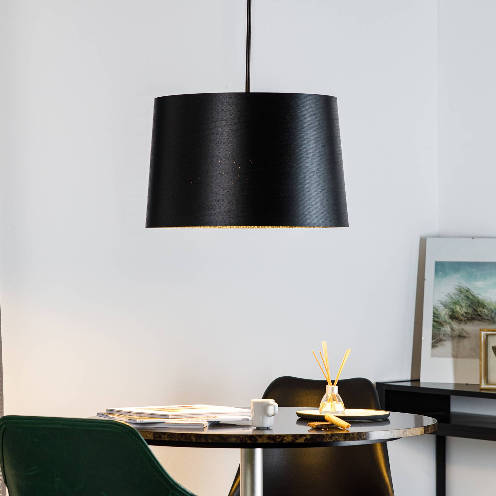 Foscarini Twiggy grande Hängeleuchte, schwarz von Foscarini