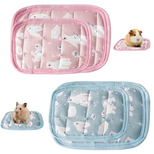 FOSDICK 4 PCS Kühlmatte für Meerschweinchen, Klein Haustier Kühlmatte, Kühlplatte Kaninchen, Kühldecke Sommer, Kleine Pet Cooling Mat, Kühlkissen für Kaninchen,Chinchilla,Eichhörnchen,Meerschweinchen FOSDICK 4 PCS Kühlmatte für Meerschweinchen, Klein Haustier Kühlmatte, Kühlplatte Kaninchen, Kühldecke Sommer, Kleine Pet Cooling Mat, Kühlkissen für Kaninchen,Chinchilla,Eichhörnchen,Meerschweinchen von FOSDICK