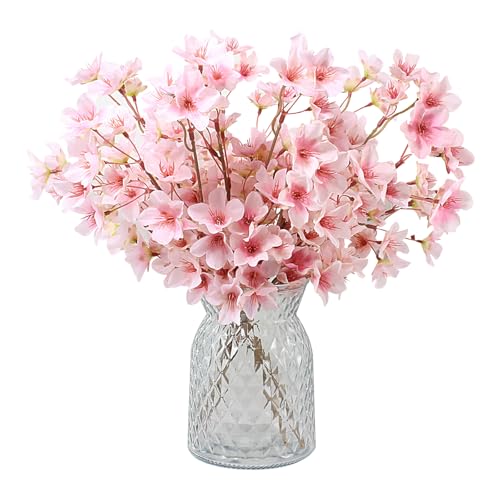 FOSDICK 4 Stück Kunstblumenstrauß, Blumenstrauß Künstlich Deko, Kunstblumen Strauß, Künstliche Blumen wie Echt, Artificial Pfirsichblüten für Hochzeit Zuhause Tischdeko Wohnzimmer Deko, Rosa FOSDICK 4 Stück Kunstblumenstrauß, Blumenstrauß Künstlich Deko, Kunstblumen Strauß, Künstliche Blumen wie Echt, Artificial Pfirsichblüten für Hochzeit Zuhause Tischdeko Wohnzimmer Deko, Rosa von FOSDICK
