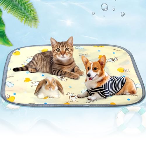 FOSDICK Kühlmatte Für Hunde Und Katzen 40x50cm Selbstkühlend Hundematte Dog Cooling Mat Pad Kühldecke Haustierbett Für Kaninchen Nagetiere Sommer Gelb Cartoon FOSDICK Kühlmatte Für Hunde Und Katzen 40x50cm Selbstkühlend Hundematte Dog Cooling Mat Pad Kühldecke Haustierbett Für Kaninchen Nagetiere Sommer Gelb Cartoon von FOSDICK