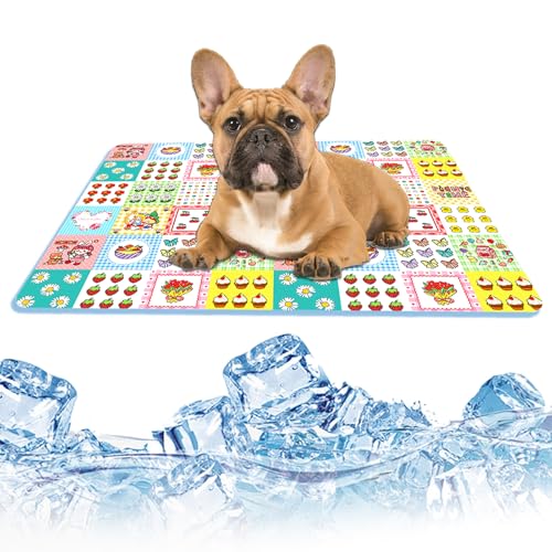 FOSDICK Kühlmatte Für Hunde und Katzen, 45x60cm Selbstkühlend Hundematte Dog Cooling Mat Pad Kühldecke Haustierbett Für Kaninchen Nagetiere Sommer FOSDICK Kühlmatte Für Hunde und Katzen, 45x60cm Selbstkühlend Hundematte Dog Cooling Mat Pad Kühldecke Haustierbett Für Kaninchen Nagetiere Sommer von FOSDICK
