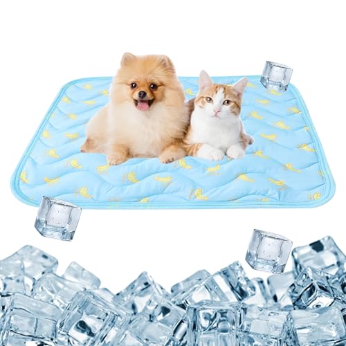 FOSDICK Kühlmatte Hund, Selbstkühlende Kühlmatte für Hunde, Sommer Kühldecke Hund, kühlmatte Katze mit Banane Muster, Kühldecke für Hunde 60x50CM, Hundekühlmatte für Zuhause Unterwegs oder im Auto FOSDICK Kühlmatte Hund, Selbstkühlende Kühlmatte für Hunde, Sommer Kühldecke Hund, kühlmatte Katze mit Banane Muster, Kühldecke für Hunde 60x50CM, Hundekühlmatte für Zuhause Unterwegs oder im Auto von FOSDICK