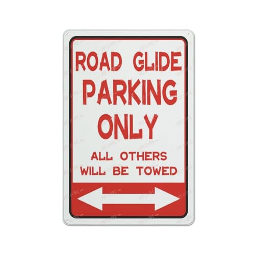 Retro-Blechschild Road Glide Parking Only All Others Will Be Towed Motorrad Fahrrad Neuheit Garage Wandkunst Dekor Öffentliche Vintage Retro Blechschild Plakette 20,3 x 30,5 cm Retro-Blechschild Road Glide Parking Only All Others Will Be Towed Motorrad Fahrrad Neuheit Garage Wandkunst Dekor Öffentliche Vintage Retro Blechschild Plakette 20,3 x 30,5 cm von FOSHIN
