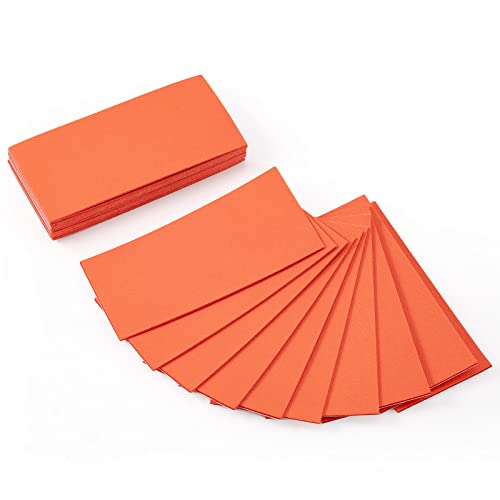 FOSHIO 20 Stück Ersatzfilz für Rakel, Selbstklebend Filz Rakel Felt Buffer, Orange Filzkante Rakelzubehör Reinigung Filzband Filzrand Kratzfestes für 10cm Rakel von FOSHIO