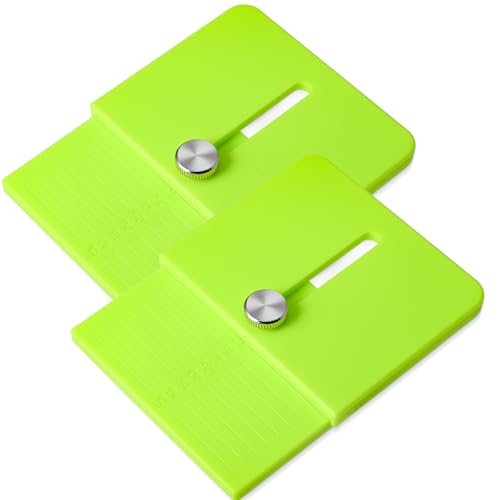 FOSHIO 2 Stück Gerade Linie Cutter Schneidvorlage, Edge Wrap Cuttermess Mini-Schneidvorlage, präzise Messung verstellbare Kante (5-35mm) Messer Feste Werkzeuge für Vinyl & Tapeten Verpackung von FOSHIO