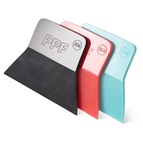 FOSHIO PPF Rakel Vinyl Wrap Tool, 3 in 1 Verschiedene Härte Anti-Kratzer Gummischaber Weich TPU Mini Rakel Fenster Tönungswerkzeug für Lackschutz Folie, Rakel für Fensterreinigung FOSHIO PPF Rakel Vinyl Wrap Tool, 3 in 1 Verschiedene Härte Anti-Kratzer Gummischaber Weich TPU Mini Rakel Fenster Tönungswerkzeug für Lackschutz Folie, Rakel für Fensterreinigung von FOSHIO