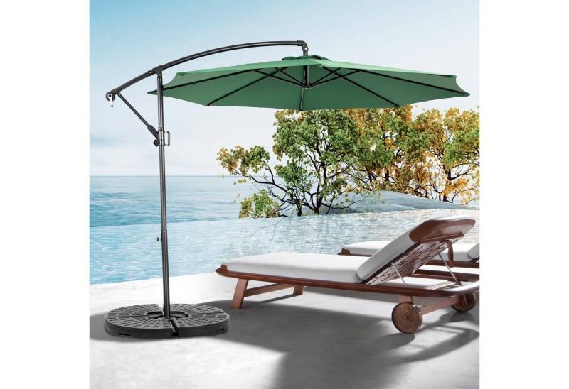 FOSMET Sonnenschirm 14.8 Ft Double Sided Outdoor Umbrella Rectangular Large with Crank von FOSMET