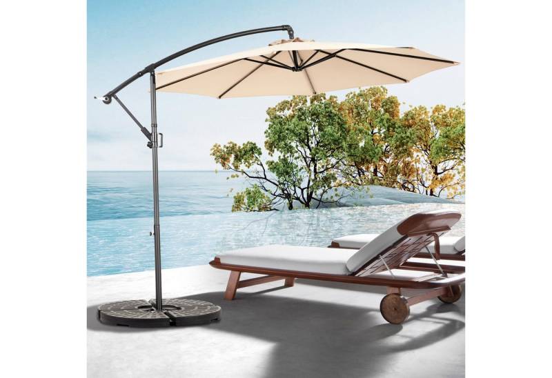 FOSMET Sonnenschirm 14.8 Ft Double Sided Outdoor Umbrella Rectangular Large with Crank von FOSMET
