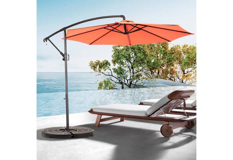 FOSMET Sonnenschirm 14.8 Ft Double Sided Outdoor Umbrella Rectangular Large with Crank von FOSMET