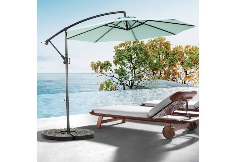 FOSMET Sonnenschirm 14.8 Ft Double Sided Outdoor Umbrella Rectangular Large with Crank von FOSMET