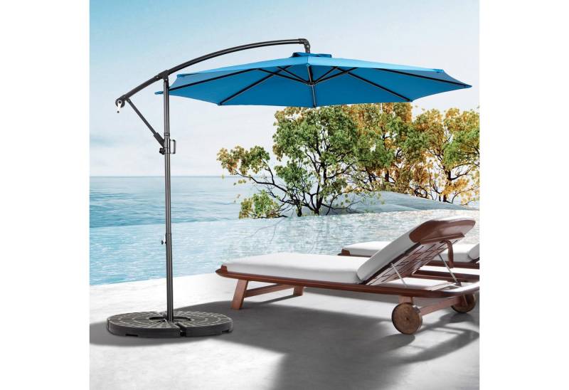 FOSMET Sonnenschirm 14.8 Ft Double Sided Outdoor Umbrella Rectangular Large with Crank von FOSMET