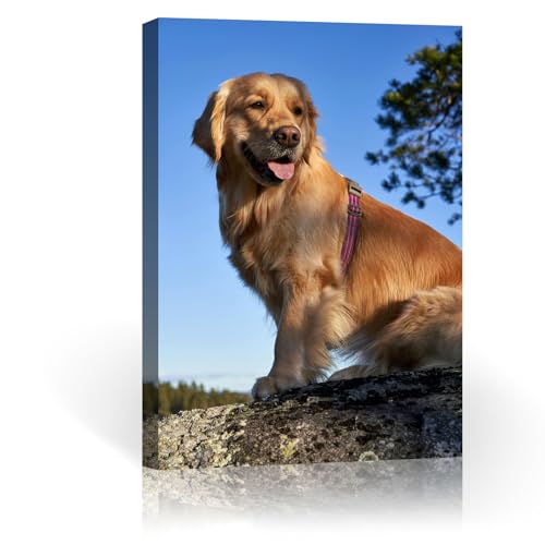 FOSOQIB Foto auf Leinwand - Leinwand Personalisiertes Foto, Hochauflösende Druckqualität, für Vatertag und Muttertag, Größe 40x50 cm von FOSOQIB