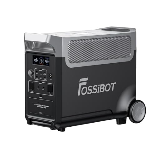 FOSSiBOT F3600 Pro Powerstation, 3840Wh LiFePO4 Tragbare Solargenerator mit 3x230V AC Ausgang 3600W (7200W Peak), Power Station Schnelles Stromspeicher Aufladen für Zuhause, Stromausfall, Reise von FOSSiBOT