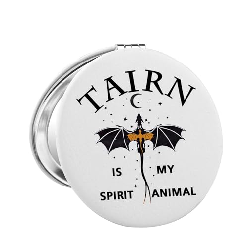 Fourth Wing Merch Dragon Rider Gift Xaden Riorson Inspire Mirror FW Gift Romantasy Fantasy Bookish Gift (Tairn Mirror) von FOTAP