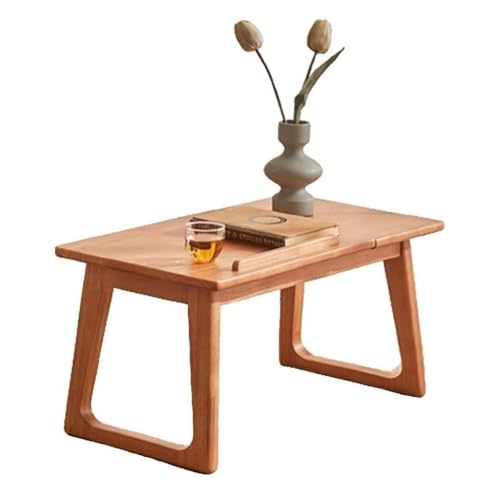 Niedriger Teetisch Aus Holz Im Japanischen Stil, Verstellbarer Schreibtisch, Kleiner Kaffee-Snack-Tisch Aus Holz, for Das Wohnzimmer Auf Dem Balkon Der Tatami-Teestube von FOTOEV