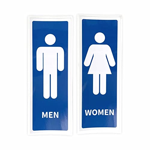 Aufkleber WC WOMAN & MAN 21x7,5 cm - WC-Aufkleber für Außen- und Innenbereich - Woman & Man WC Sticker von FOTOFOL