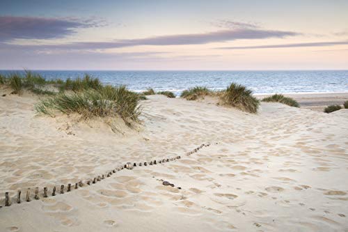 DÜNEN Fototapete VLIES-250x186 cm (2867A)-Nordsee Sand Strand Meer Natur Ozean Wüste Landschaft Küste-Inkl. Kleister-Vliestapete Bild Dekoration Wand-Dekor Moderne Motiv-Tapete Panorama Poster XXL von FOTOTAPETENDRUCK