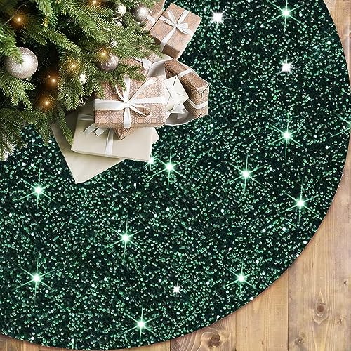 FOTSHARER Green Christmas Tree Skirt 21 Inch Velvet Glitter Tree Skirt Sequin Tree Skirts for Artificial Trees Xmas Tree Skirt Mat Emerald Green Tabletop Tree Skirt for All Seasons Holiday Party Decor FOTSHARER Green Christmas Tree Skirt 21 Inch Velvet Glitter Tree Skirt Sequin Tree Skirts for Artificial Trees Xmas Tree Skirt Mat Emerald Green Tabletop Tree Skirt for All Seasons Holiday Party Decor von FOTSHARER