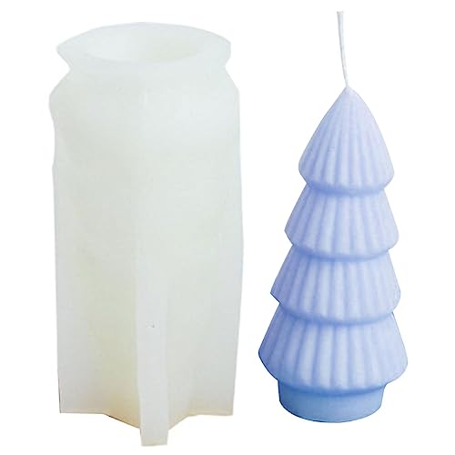 FOUNCY 2 Stück Silikonformen für Weihnachten, Kerzenformen in Form eines Streifenbaums zur Herstellung von Kerzen | Neue 3D-Kerzenform in Form eines hohen Weihnachtsbaums zur Herstellung von Kerzen, FOUNCY 2 Stück Silikonformen für Weihnachten, Kerzenformen in Form eines Streifenbaums zur Herstellung von Kerzen | Neue 3D-Kerzenform in Form eines hohen Weihnachtsbaums zur Herstellung von Kerzen, von FOUNCY