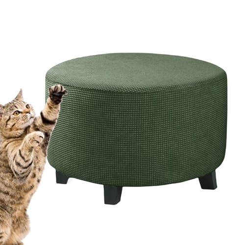 FOUNCY Fußstützenabdeckung | Dicke runde Ottomane, Möbelschutz für Hocker, Abdeckungen für Klapphocker, elastischer Bezug für Sitzsäcke, Abdeckungen für Hocker FOUNCY Fußstützenabdeckung | Dicke runde Ottomane, Möbelschutz für Hocker, Abdeckungen für Klapphocker, elastischer Bezug für Sitzsäcke, Abdeckungen für Hocker von FOUNCY