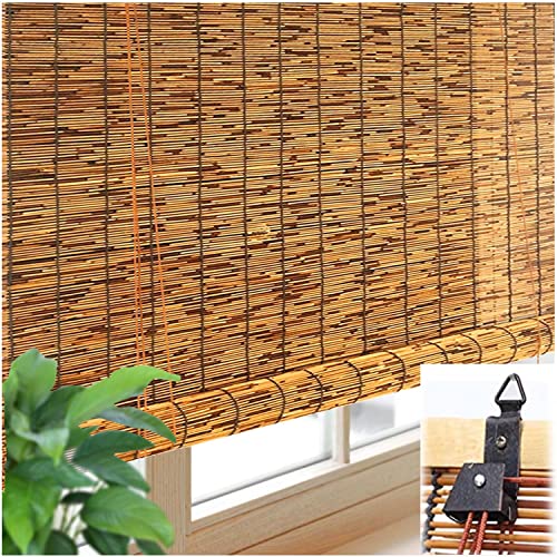 Groß bambusrollo 1.6m 1.55m 1.5m 1.45m Natur Bambus Rollo Jalousine Schilfvorhang für Fenster Türen Decoration von FOUNCY
